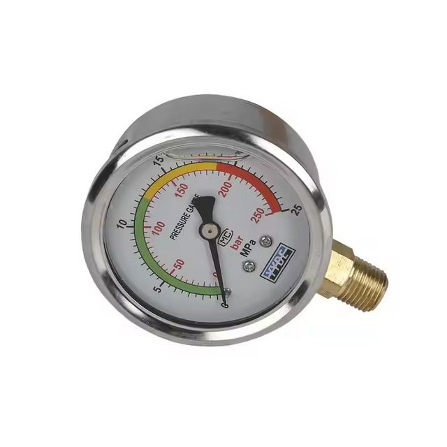 Folyad&eacute;kkal t&ouml;lt&ouml;tt nyom&aacute;sm&eacute;rő manom&eacute;ter hidraulikus rendszerhez